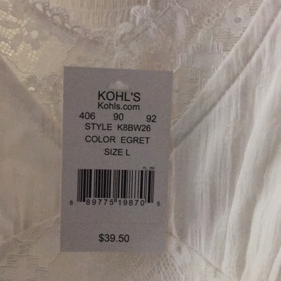 Flowy white lace tank top - Picture 4 of 4